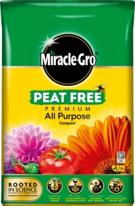 MIRACLE GRO PEAT FREE ALL PURPOSE COMPOST 20ltr